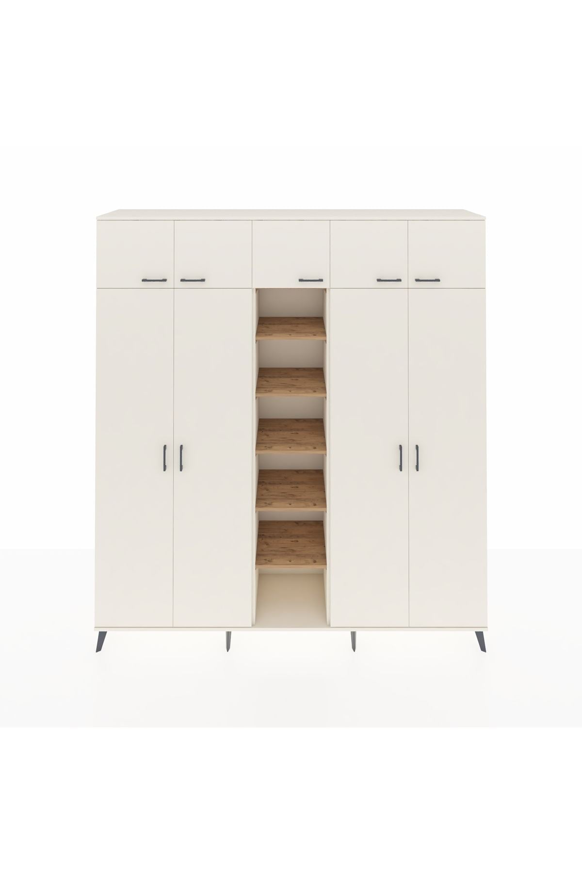 Hyperion Dolap 18 Raflı 9 Kapaklı 220x44x243 Aytaşı-Aytaşı/Çam