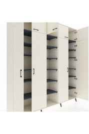 Hyperion Dolap 18 Raflı 9 Kapaklı 220x44x243 Aytaşı-Aytaşı/Antrasit