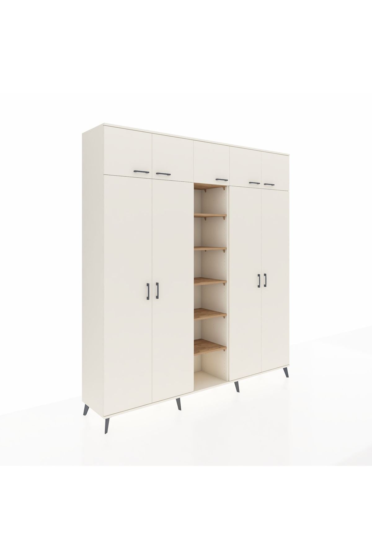 Hyperion Dolap 18 Raflı 9 Kapaklı 220x44x243 Aytaşı-Aytaşı/Çam