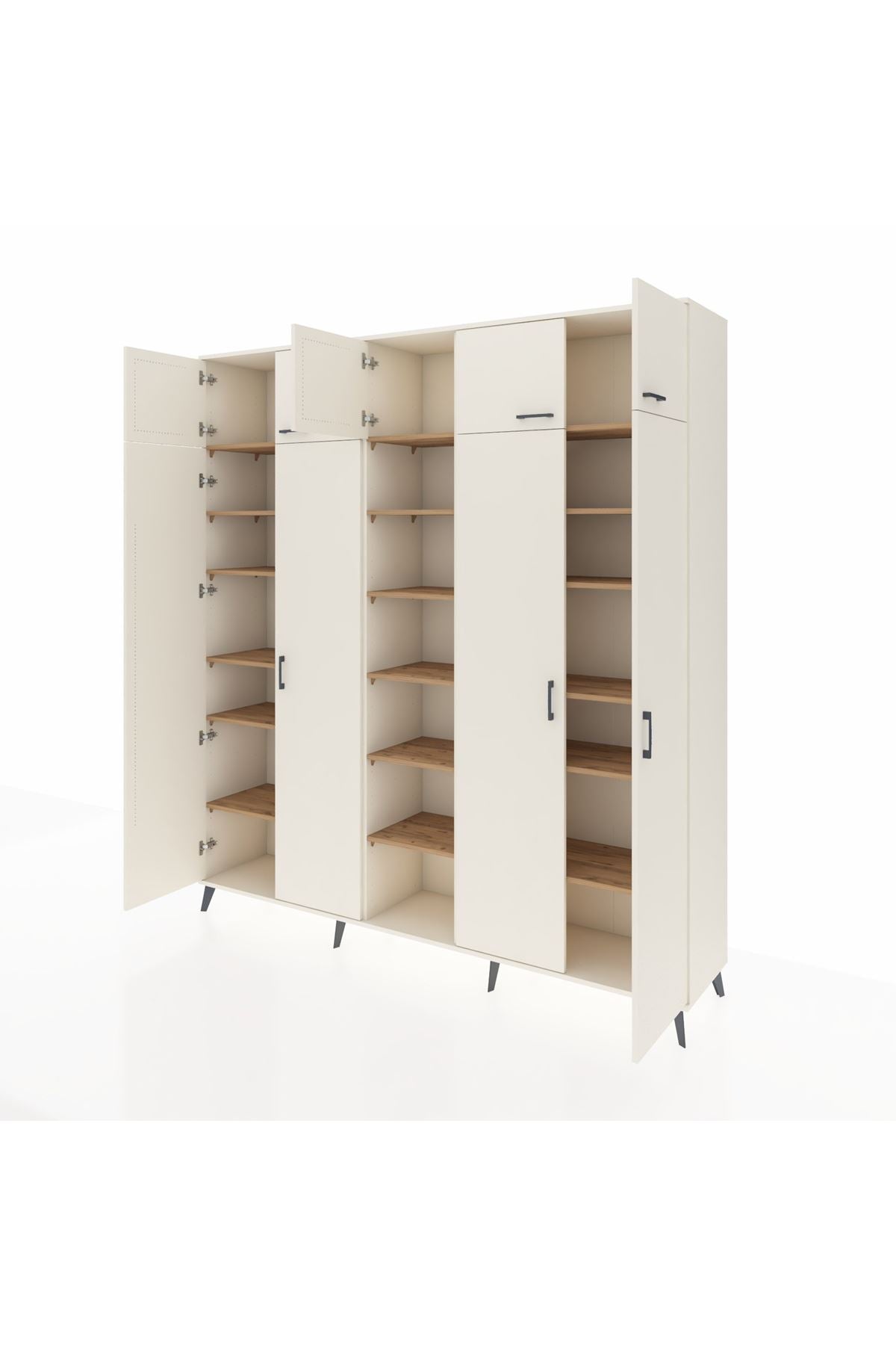 Hyperion Dolap 18 Raflı 9 Kapaklı 220x44x243 Aytaşı-Aytaşı/Çam