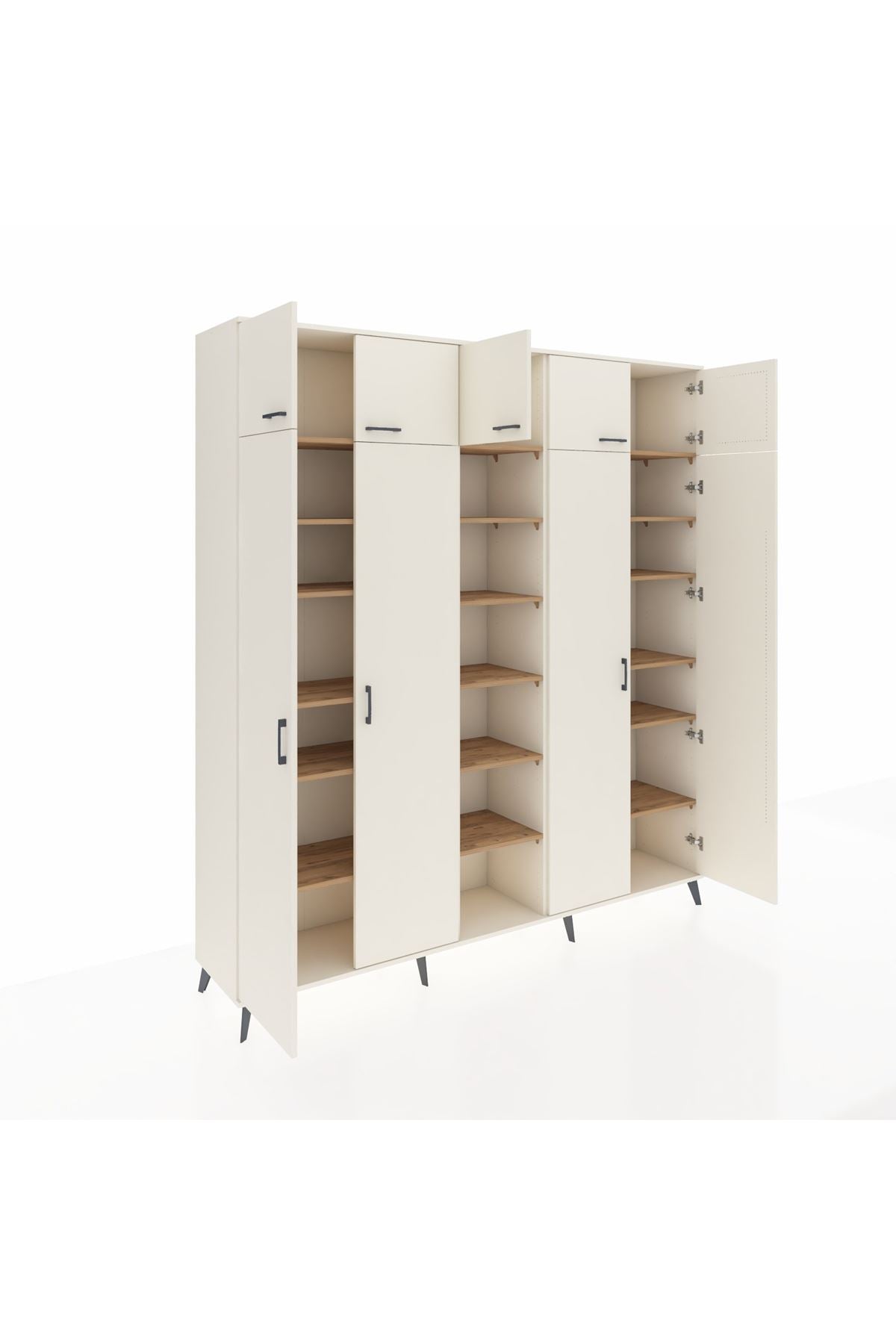 Hyperion Dolap 18 Raflı 9 Kapaklı 220x44x243 Aytaşı-Aytaşı/Çam