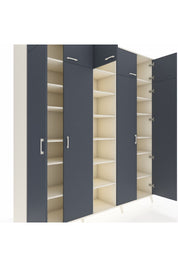 Hyperion Dolap 18 Raflı 9 Kapaklı 220x44x243 Aytaşı-Antrasit/Aytaşı