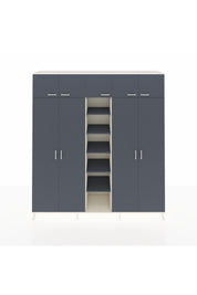 Hyperion Dolap 18 Raflı 9 Kapaklı 220x44x243 Aytaşı-Antrasit/Antrasit