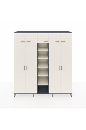 Hyperion Dolap 18 Raflı 9 Kapaklı 220x44x243 Antrasit-Aytaşı/Aytaşı