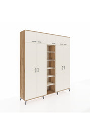 Hyperion Dolap 18 Raflı 9 Kapaklı 220x44x243 Çam-Aytaşı/Aytaşı