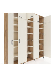 Hyperion Dolap 18 Raflı 9 Kapaklı 220x44x243 Çam-Aytaşı/Aytaşı
