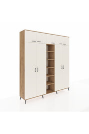 Hyperion Dolap 18 Raflı 9 Kapaklı 220x44x243 Çam-Aytaşı/Çam