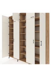 Hyperion Dolap 18 Raflı 9 Kapaklı 220x44x243 Çam-Aytaşı/Çam