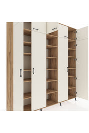 Hyperion Dolap 18 Raflı 9 Kapaklı 220x44x243 Çam-Aytaşı/Çam