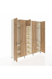 Hyperion Dolap 12 Raflı 9 Kapaklı 2 Askılı 220x44x243 - S553M016V01B