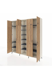 Hyperion Dolap 12 Raflı 9 Kapaklı 2 Askılı 220x44x243 - S553M016V02B