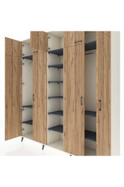 Hyperion Dolap 12 Raflı 9 Kapaklı 2 Askılı 220x44x243 - S553M016V02B