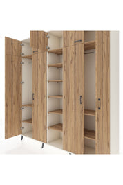 Hyperion Dolap 12 Raflı 9 Kapaklı 2 Askılı 220x44x243 - S553M016V03B