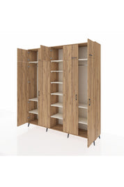 Hyperion Dolap 12 Raflı 9 Kapaklı 2 Askılı 220x44x243 - S553M016V19B