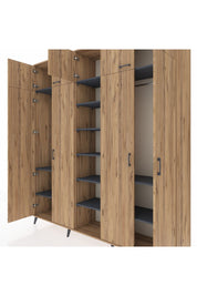 Hyperion Dolap 12 Raflı 9 Kapaklı 2 Askılı 220x44x243 - S553M016V20B