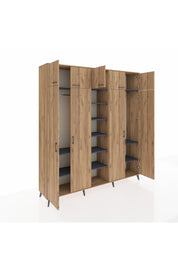 Hyperion Dolap 12 Raflı 9 Kapaklı 2 Askılı 220x44x243 - S553M016V20B