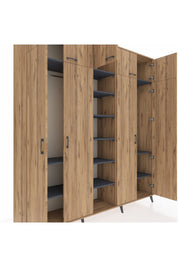 Hyperion Dolap 12 Raflı 9 Kapaklı 2 Askılı 220x44x243 - S553M016V20B