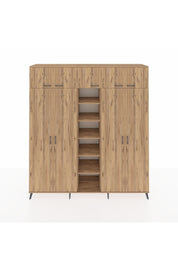 Hyperion Dolap 12 Raflı 9 Kapaklı 2 Askılı 220x44x243 - S553M016V21B