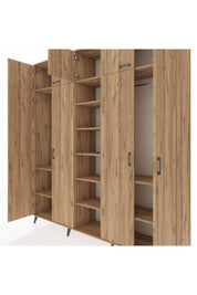 Hyperion Dolap 12 Raflı 9 Kapaklı 2 Askılı 220x44x243 - S553M016V21B