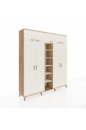 Hyperion Dolap 12 Raflı 9 Kapaklı 2 Askılı 220x44x243 - S553M016V22B