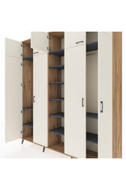 Hyperion Dolap 12 Raflı 9 Kapaklı 2 Askılı 220x44x243 - S553M016V23B