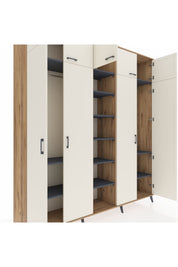 Hyperion Dolap 12 Raflı 9 Kapaklı 2 Askılı 220x44x243 - S553M016V23B