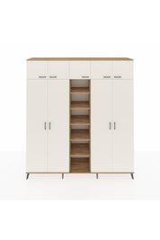 Hyperion Dolap 12 Raflı 9 Kapaklı 2 Askılı 220x44x243 - S553M016V24B