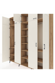 Hyperion Dolap 12 Raflı 9 Kapaklı 2 Askılı 220x44x243 - S553M016V24B