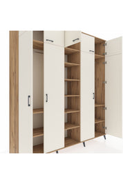 Hyperion Dolap 12 Raflı 9 Kapaklı 2 Askılı 220x44x243 - S553M016V24B