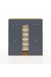 Hyperion Dolap 12 Raflı 9 Kapaklı 2 Askılı 220x44x243 - S553M016V25B