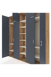 Hyperion Dolap 12 Raflı 9 Kapaklı 2 Askılı 220x44x243 - S553M016V25B