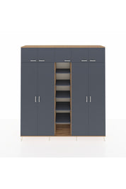 Hyperion Dolap 12 Raflı 9 Kapaklı 2 Askılı 220x44x243 - S553M016V26B