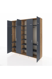 Hyperion Dolap 12 Raflı 9 Kapaklı 2 Askılı 220x44x243 - S553M016V26B