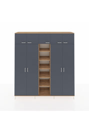 Hyperion Dolap 12 Raflı 9 Kapaklı 2 Askılı 220x44x243 - S553M016V27B