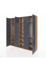 Hyperion Dolap 12 Raflı 9 Kapaklı 2 Askılı 220x44x243 - S553M016V27B