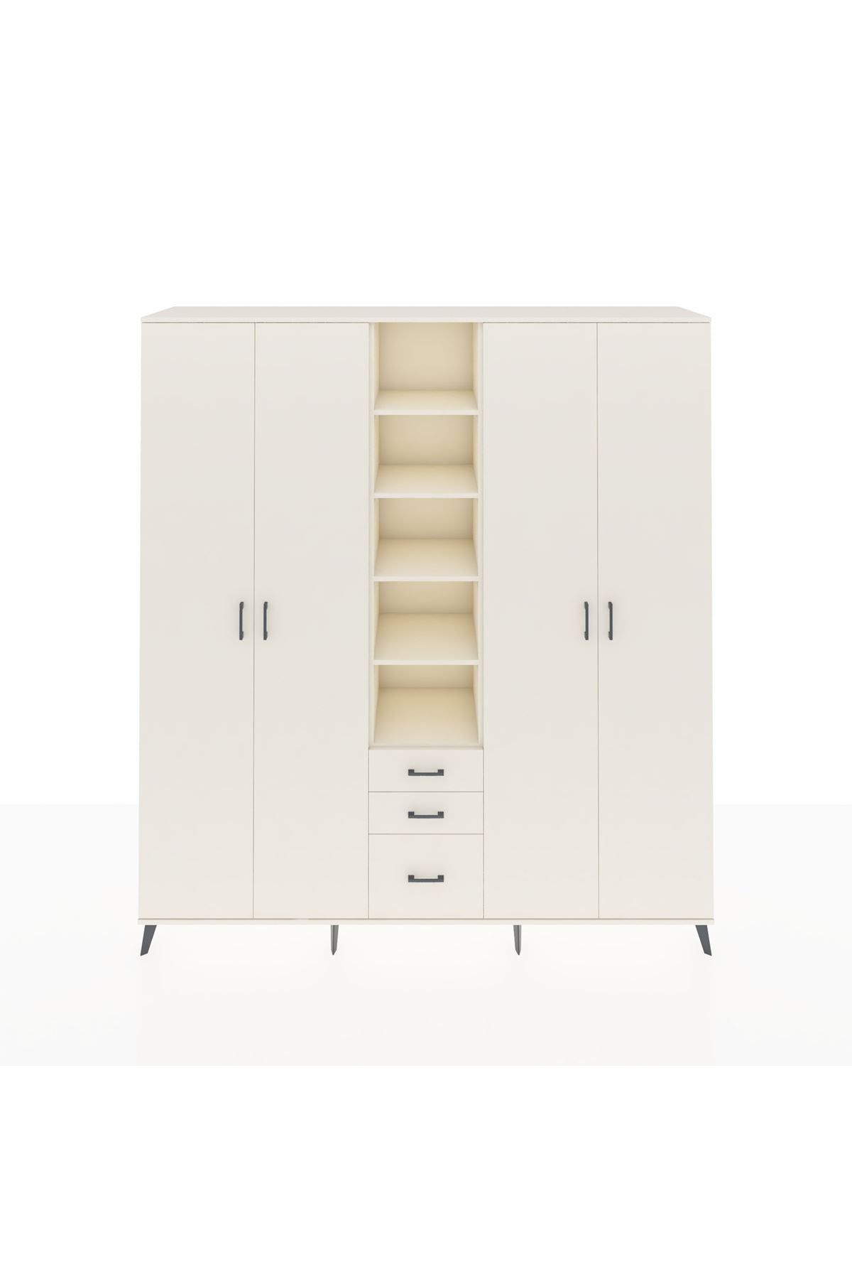 Hyperion Dolap 17 Raflı 3 Çekmeceli 4 Kapaklı 220x44x243 Aytaşı-Aytaşı/Aytaşı