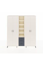 Hyperion Dolap 17 Raflı 3 Çekmeceli 4 Kapaklı 220x44x243 Aytaşı-Aytaşı/Antrasit