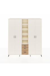 Hyperion Dolap 17 Raflı 3 Çekmeceli 4 Kapaklı 220x44x243 Aytaşı-Aytaşı/Çam
