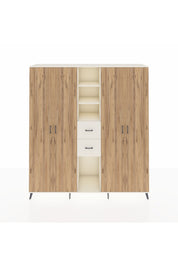 Hyperion Dolap 15 Raflı 2 Çekmeceli 4 Kapaklı 220x44x243 - S553M018V01B