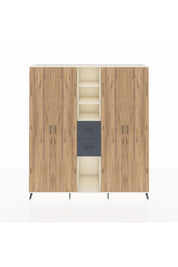 Hyperion Dolap 15 Raflı 2 Çekmeceli 4 Kapaklı 220x44x243 - S553M018V02B