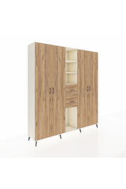 Hyperion Dolap 15 Raflı 2 Çekmeceli 4 Kapaklı 220x44x243 - S553M018V03B