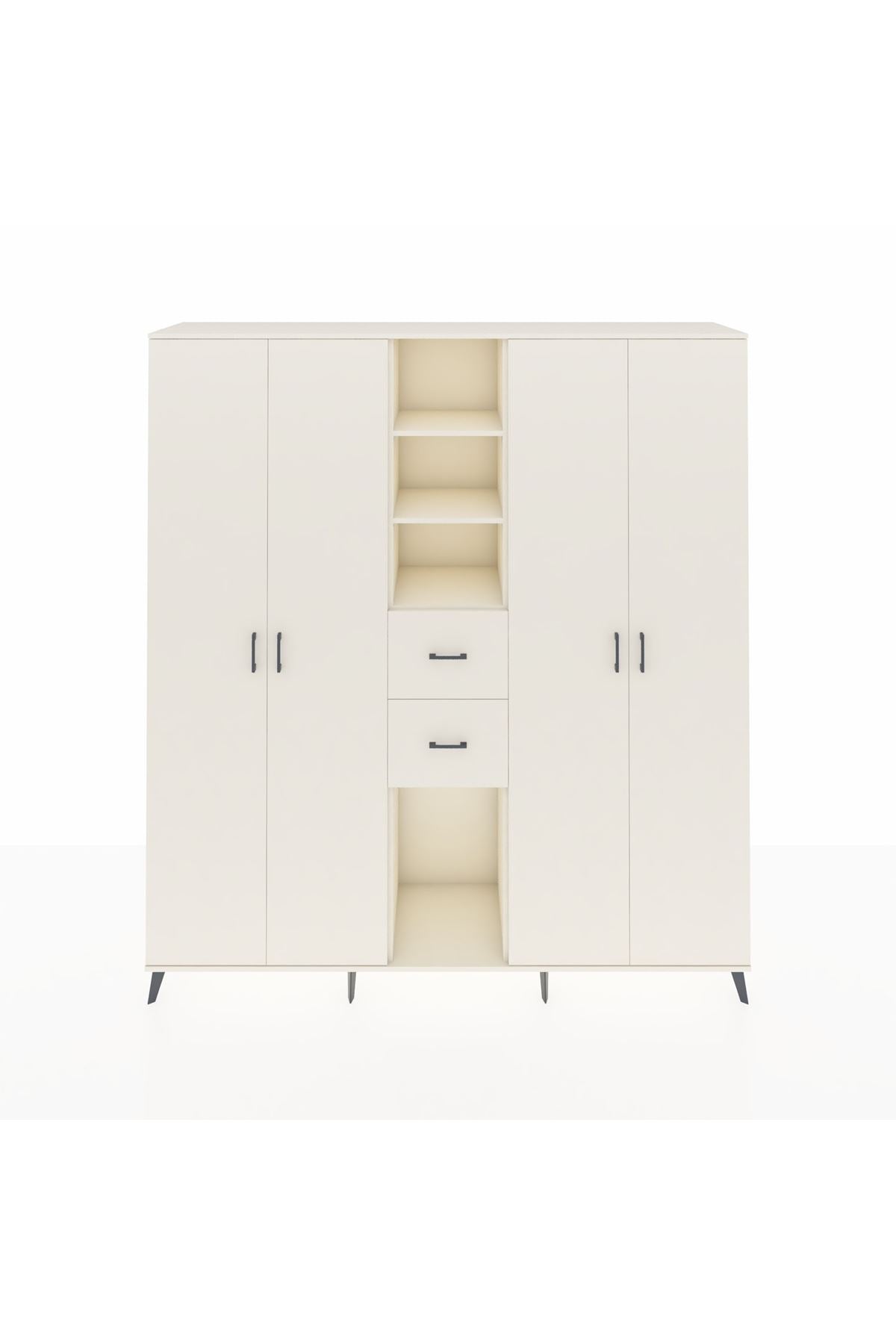 Hyperion Dolap 15 Raflı 2 Çekmeceli 4 Kapaklı 220x44x243 - S553M018V04B