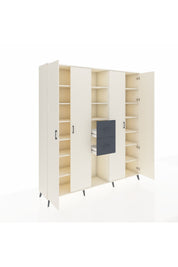 Hyperion Dolap 15 Raflı 2 Çekmeceli 4 Kapaklı 220x44x243 - S553M018V05B