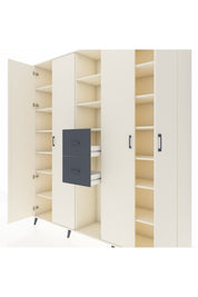 Hyperion Dolap 15 Raflı 2 Çekmeceli 4 Kapaklı 220x44x243 - S553M018V05B