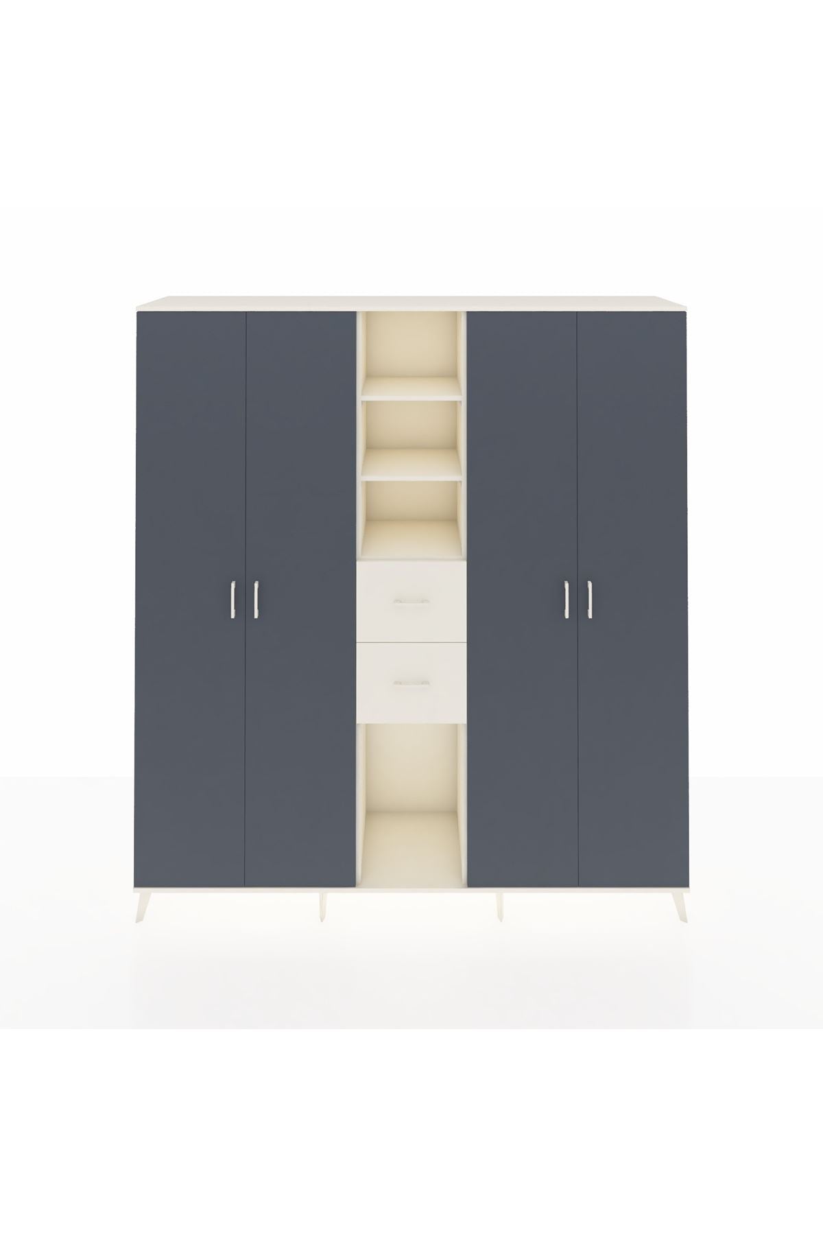 Hyperion Dolap 15 Raflı 2 Çekmeceli 4 Kapaklı 220x44x243 - S553M018V07B