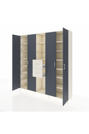 Hyperion Dolap 15 Raflı 2 Çekmeceli 4 Kapaklı 220x44x243 - S553M018V07B