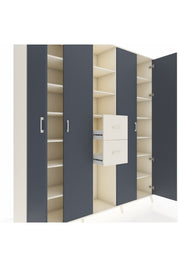 Hyperion Dolap 15 Raflı 2 Çekmeceli 4 Kapaklı 220x44x243 - S553M018V07B