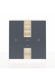 Hyperion Dolap 15 Raflı 2 Çekmeceli 4 Kapaklı 220x44x243 - S553M018V08B