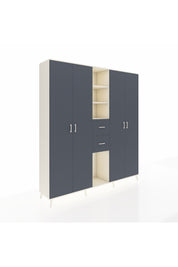 Hyperion Dolap 15 Raflı 2 Çekmeceli 4 Kapaklı 220x44x243 - S553M018V08B