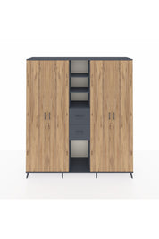 Hyperion Dolap 15 Raflı 2 Çekmeceli 4 Kapaklı 220x44x243 - S553M018V11B